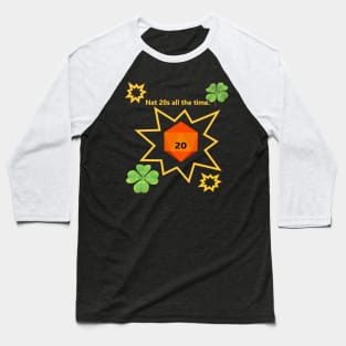 D20 natural 20 roll brag Baseball T-Shirt